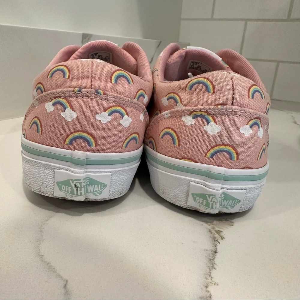 Vans Youth Kids Girls Doheny Rainbows Shoes Sneakers Size Missy 6 Pink Lace Up - Picture 6 of 14